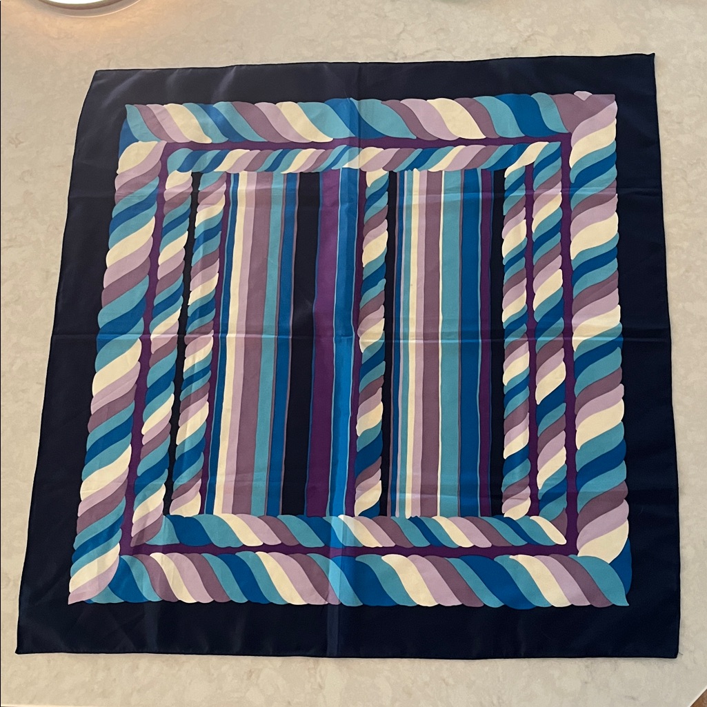 Vintage Totes Rain Scarf Art Design Colorful Rain Repellent 30&acirc; X 30&acirc;
